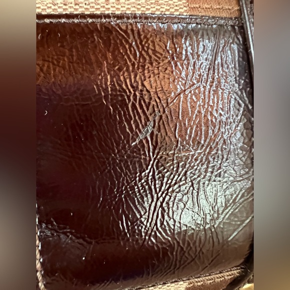 COACH 08 #12430 Signature Stripe Small Duffel/Satchel! Tan/Brass! - Picture 5 of 16